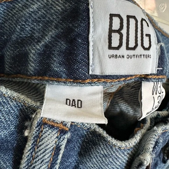 Urban Outfitters BDG Men’s Denim Blue Dad Jeans Size W32 X L34 EUC - Picture 6 of 8